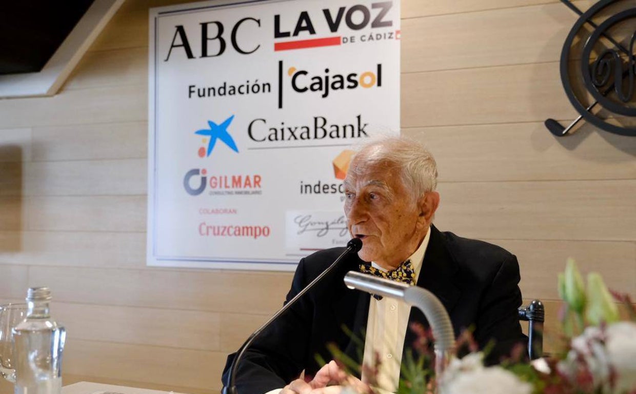 Inocencio Arias, durante la conferencia.