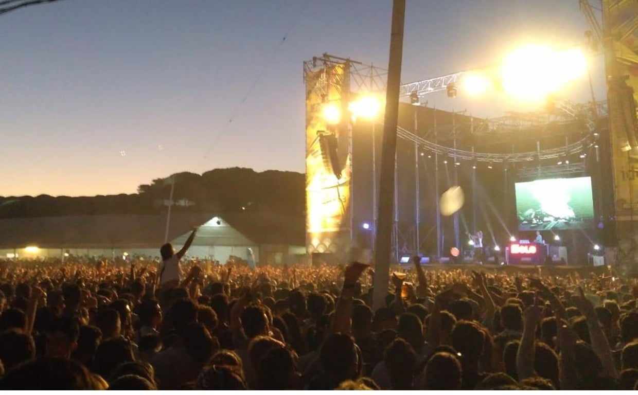 Recinto de la Playa de la Hierbabuena donde se celebrará Cabo de Plata a partir de este miércoles.