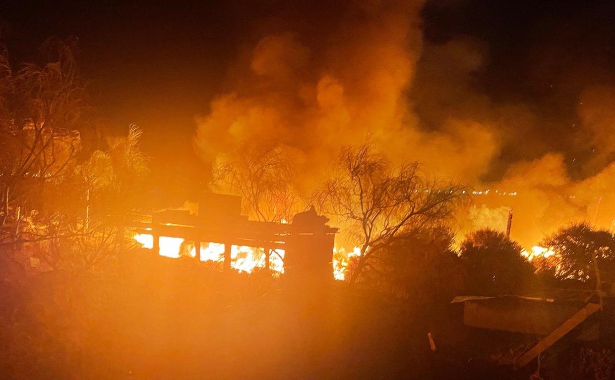 Incendio en Puerto Real