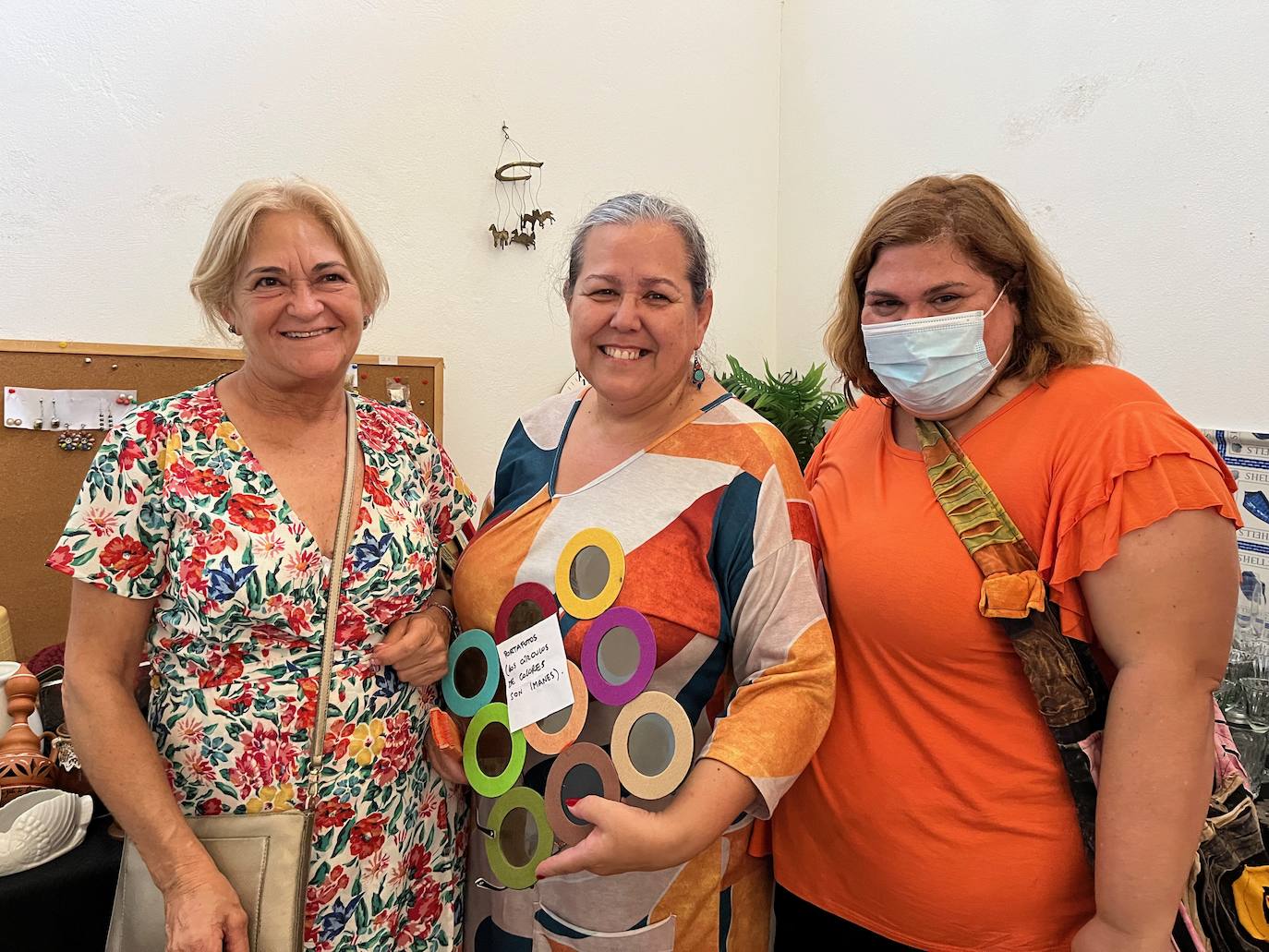 Carmen Lobo Fernández, Rosario Martín y Nieves Rendón.