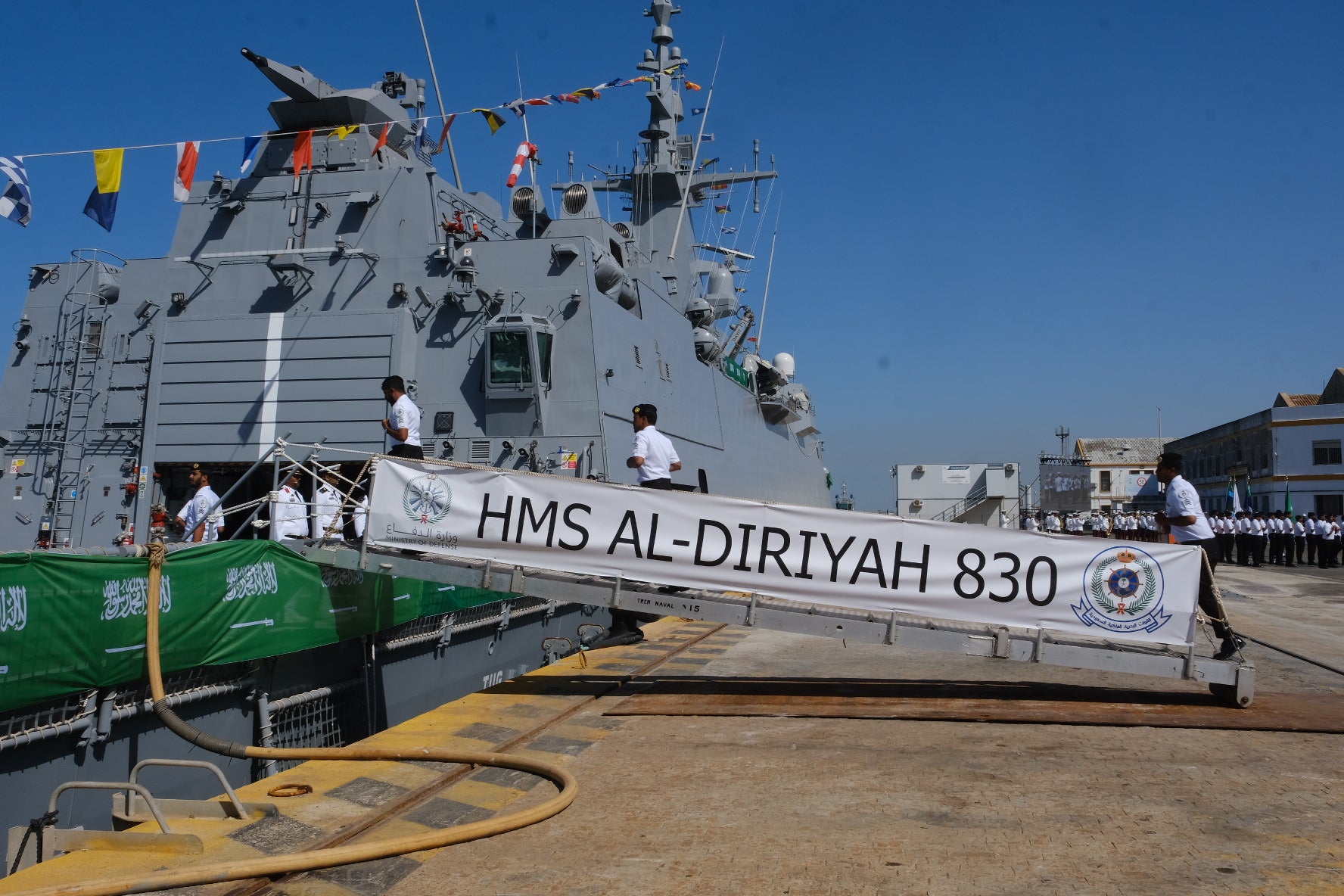 En imágenes: Navantia entrega a Arabia Saudí la segunda corbeta construida en Bahía de Cádiz