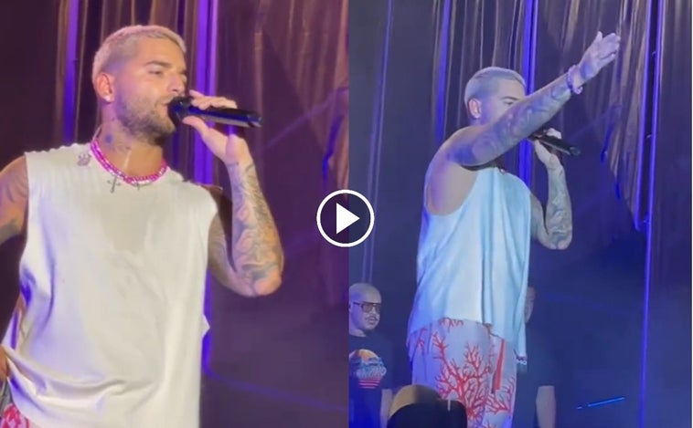 Maluma detiene su concierto en Chiclana para expulsar a dos mujeres que se estaban peleando: «¡Se van ya!»