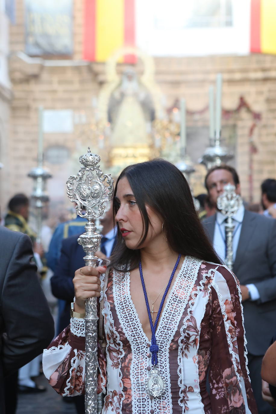 Las imágenes del traslado de la Dolorosa de la archicofradía de la Palma al santuario de la Patrona