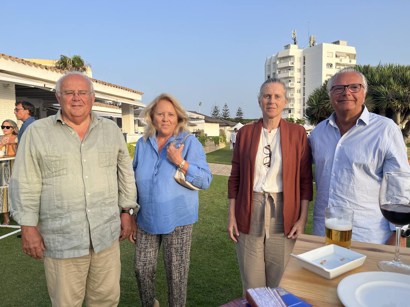 Estanislao Pery, Lolín Pery, María Osborne y Francisco Delgado