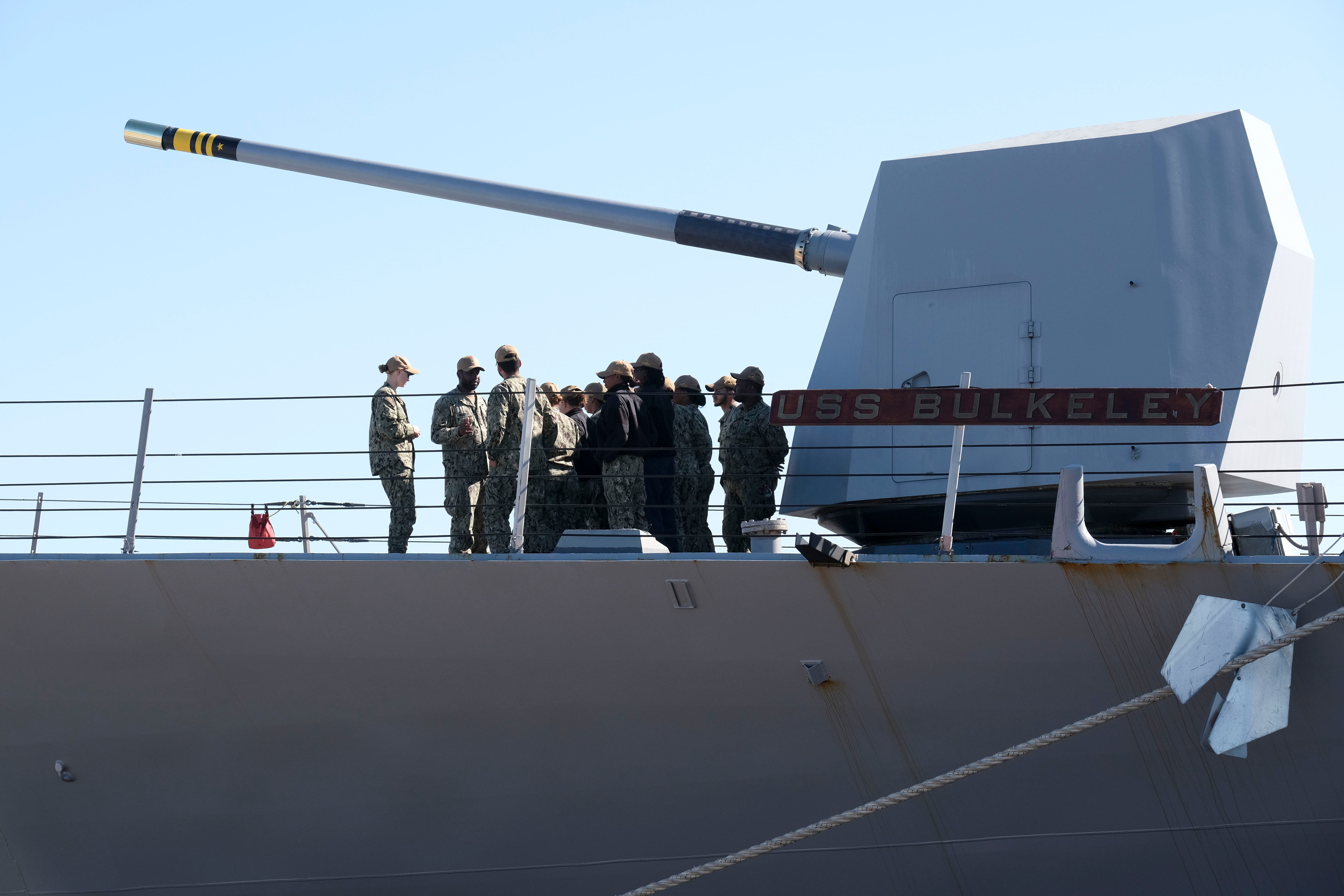 Fotos: la llegada del destructor norteamericano USS Bulkeley a la base de Rota