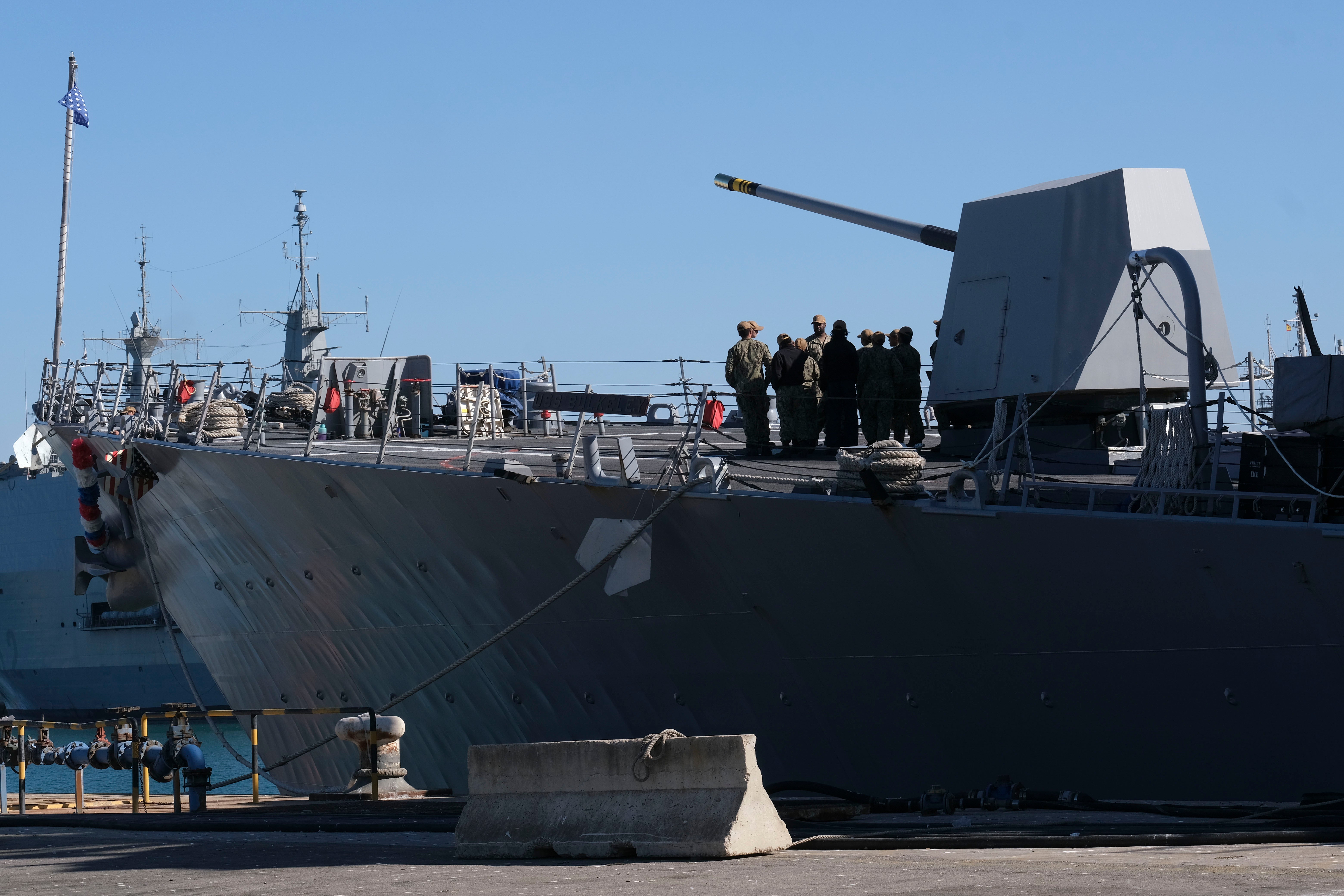 Fotos: la llegada del destructor norteamericano USS Bulkeley a la base de Rota