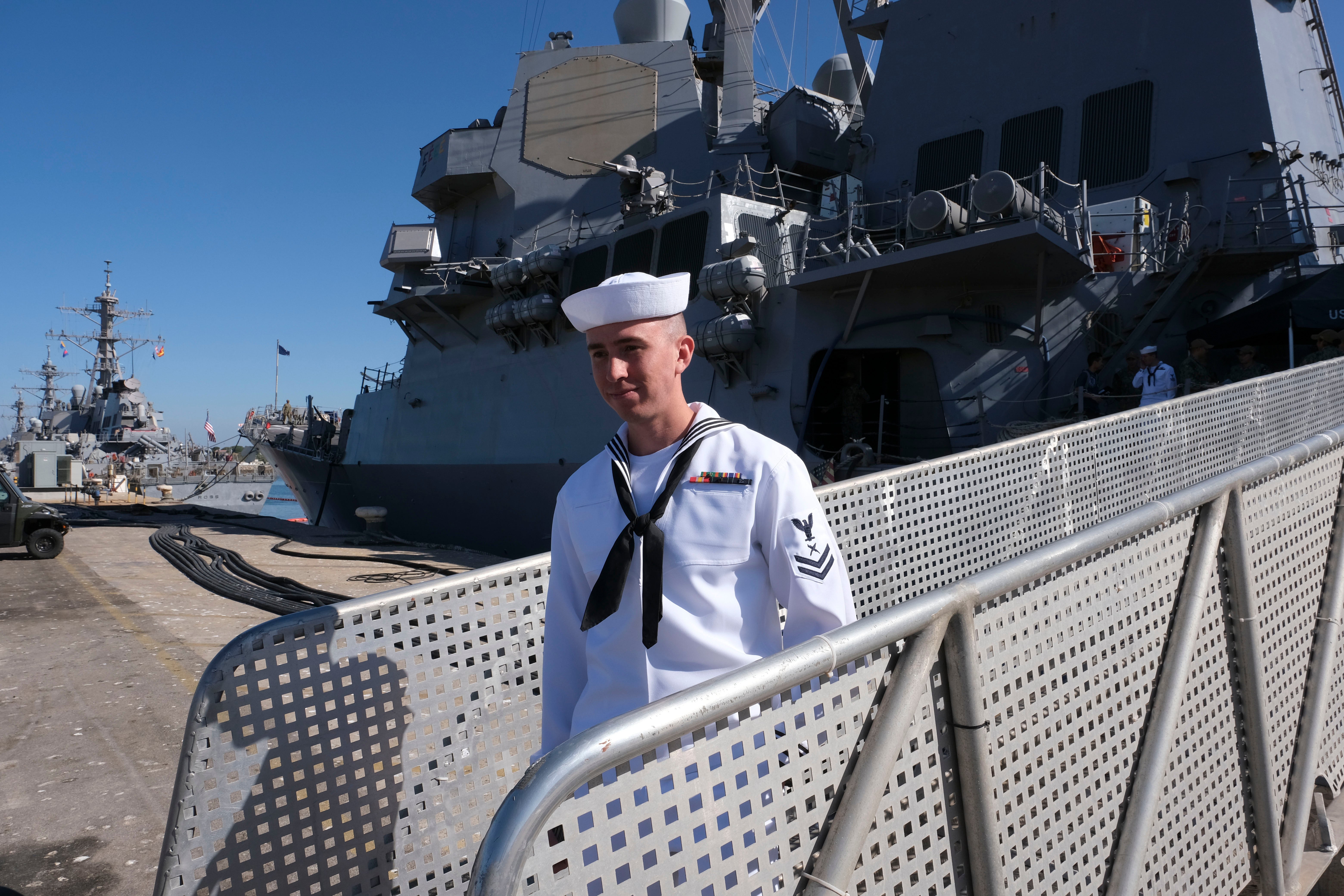 Fotos: la llegada del destructor norteamericano USS Bulkeley a la base de Rota