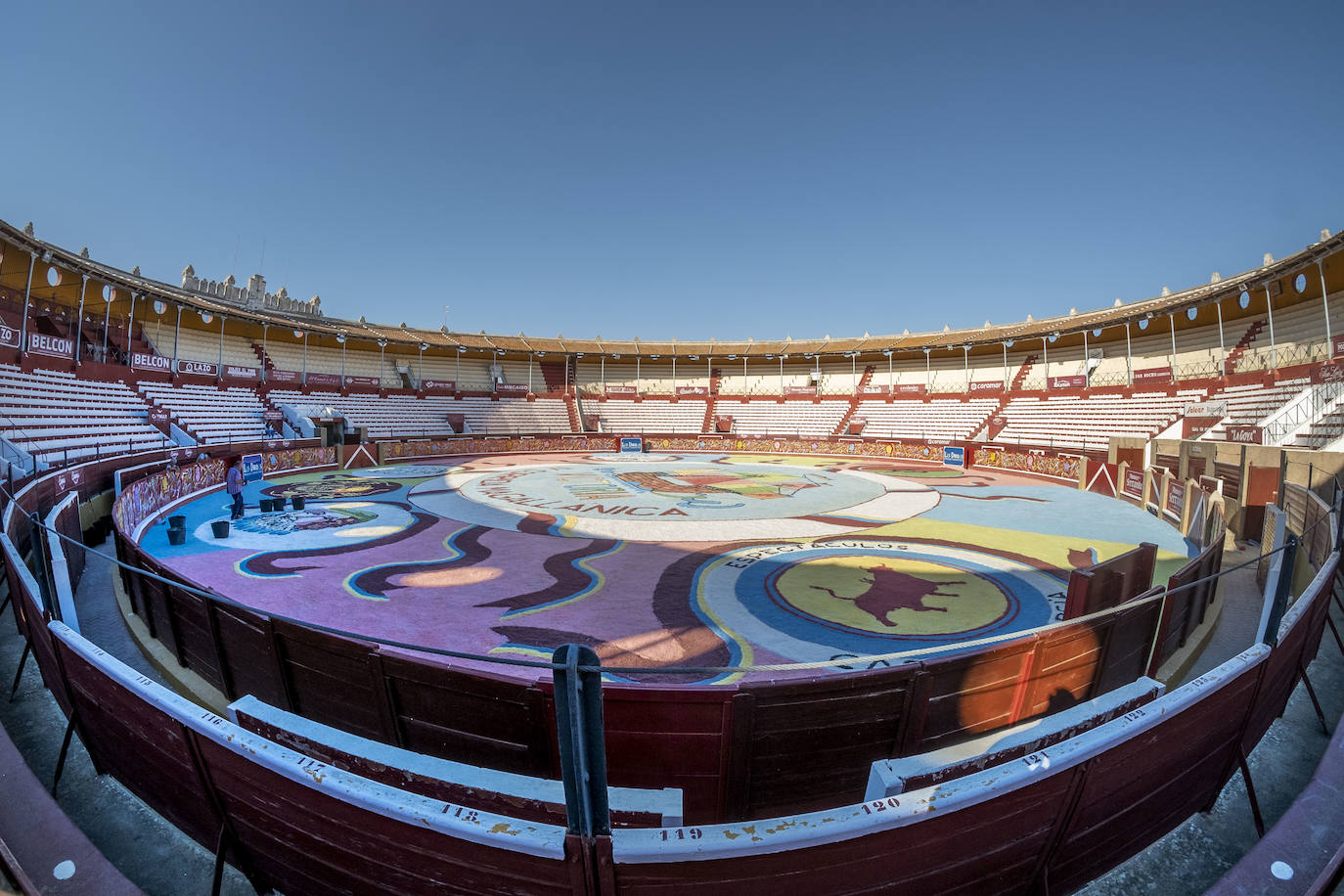 Así es la alfombra de sal de la corrida Magallánica del ruedo de Sanlúcar