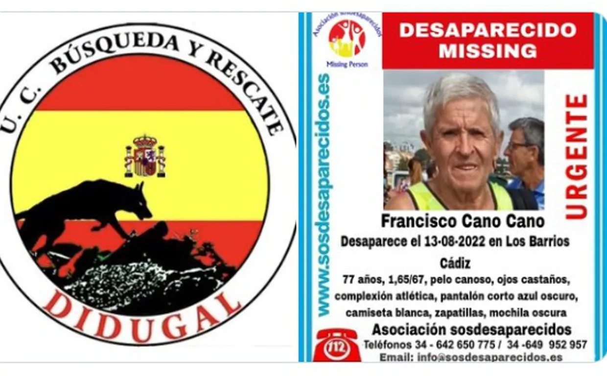 Más medios se unen a la búsqueda de Paco Cano en Los Barrios