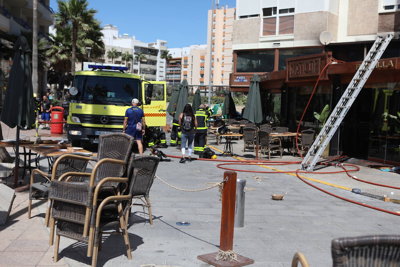 Así ha quedado La Parrilla de Matilde tras el incendio en el local