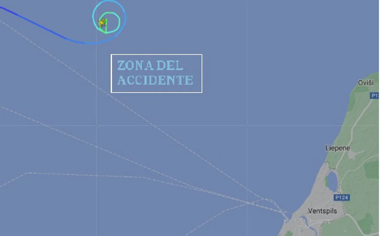 Hallados once fragmentos del avión privado siniestrado en el Báltico tras partir desde Jerez