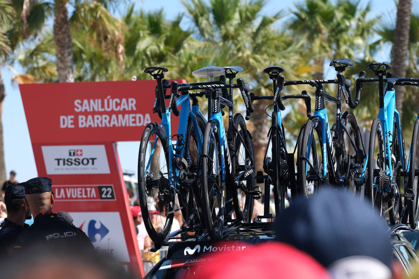 Las imágenes de la Vuelta Ciclista a España a su paso por Sanlúcar