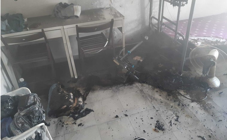 Incendio en un piso tutelado por Cruz Roja en Cádiz