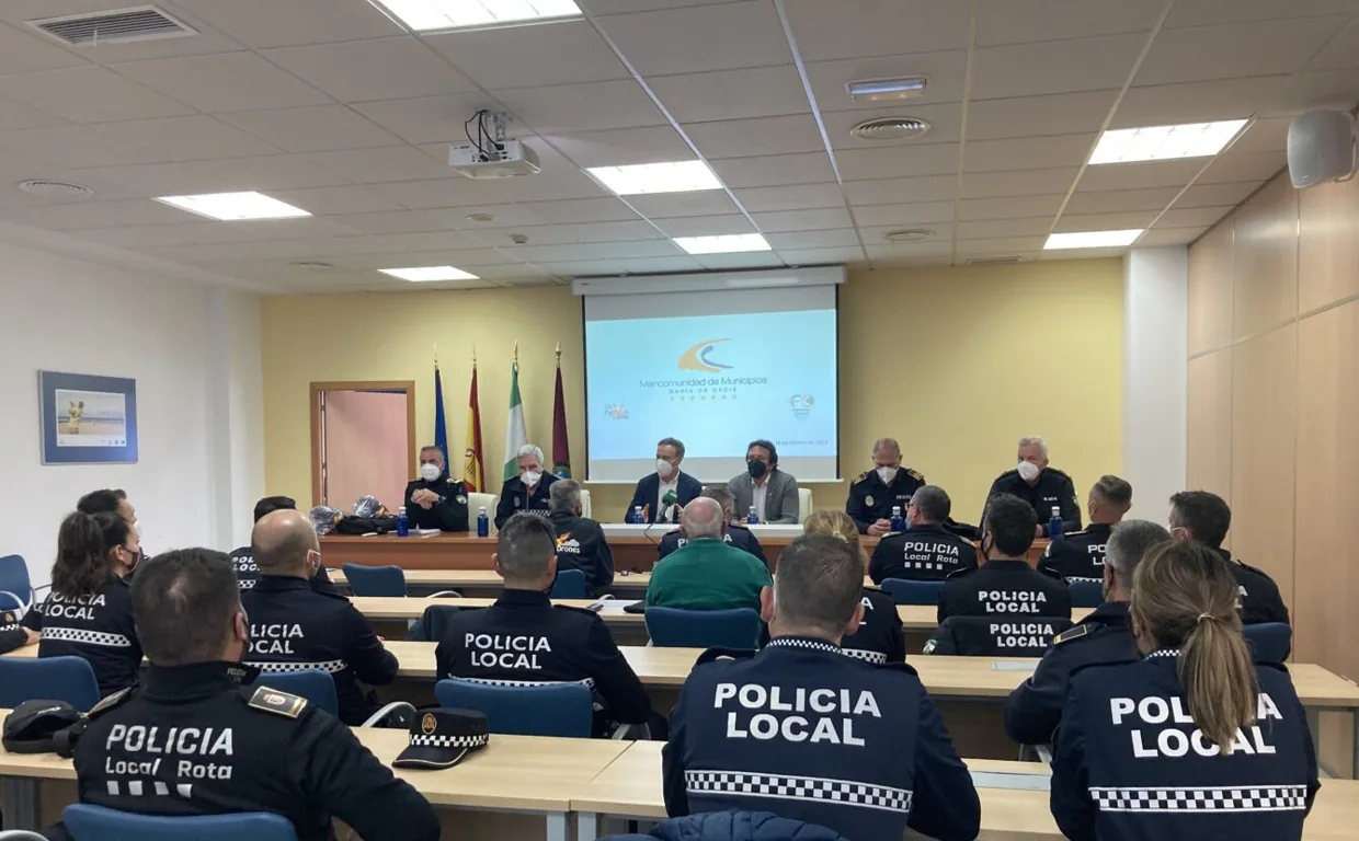Curso de dron impartido a policías locales de distintas comisarías de la provincia de Cádiz