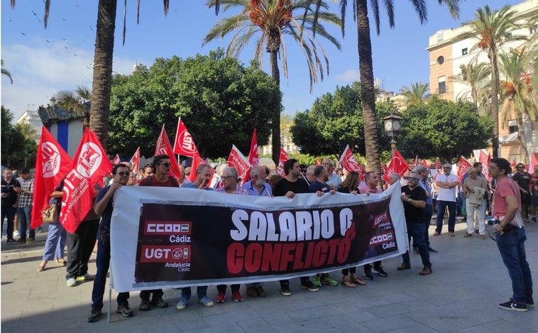 Más de un millar de trabajadores de la vid se manifiestan en Jerez, sin incidentes, para pedir «un convenio digno»