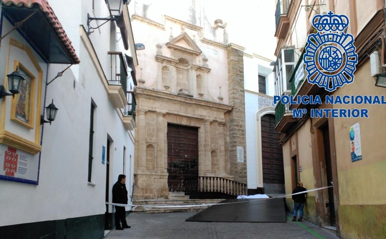 Los hechos ocurrieron frente a la Iglesia de Santa María.