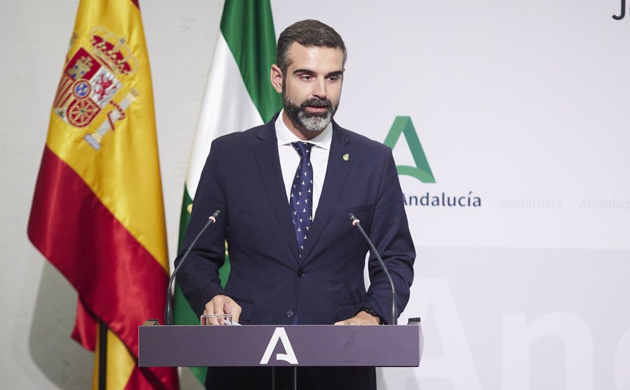 Ramón Fernández-Pacheco, durante la rueda de prensa posterior al Consejo de Gobierno.