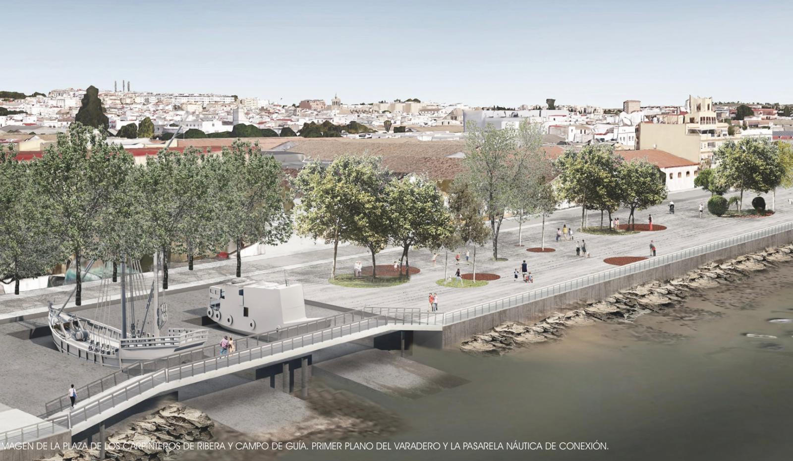 Así será el nuevo paseo fluvial en El Puerto