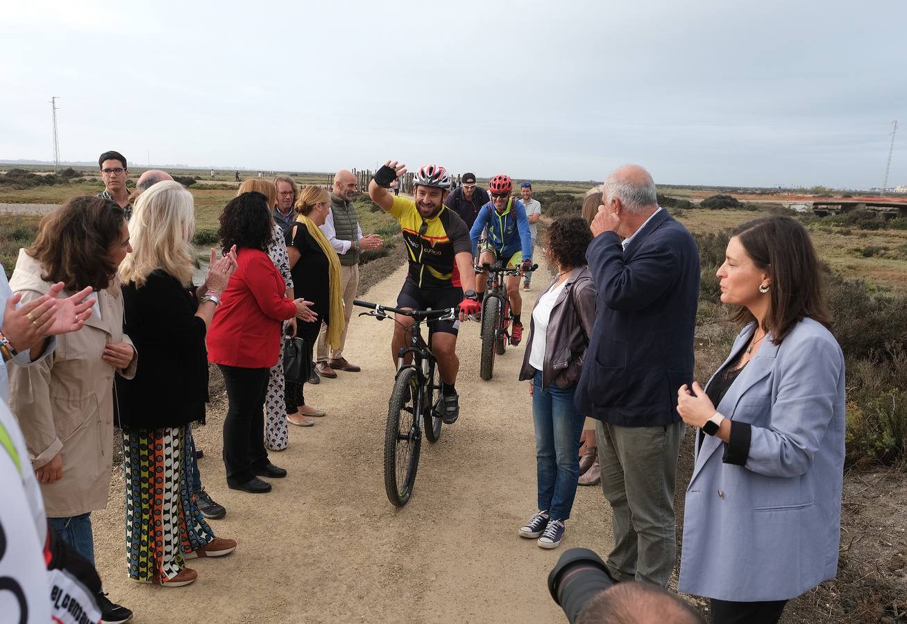 Así es la nueva vía ciclopeatonal entre San Fernando y Chiclana