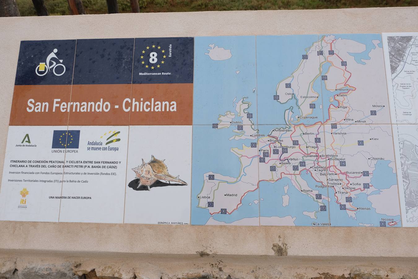 Así es la nueva vía ciclopeatonal entre San Fernando y Chiclana