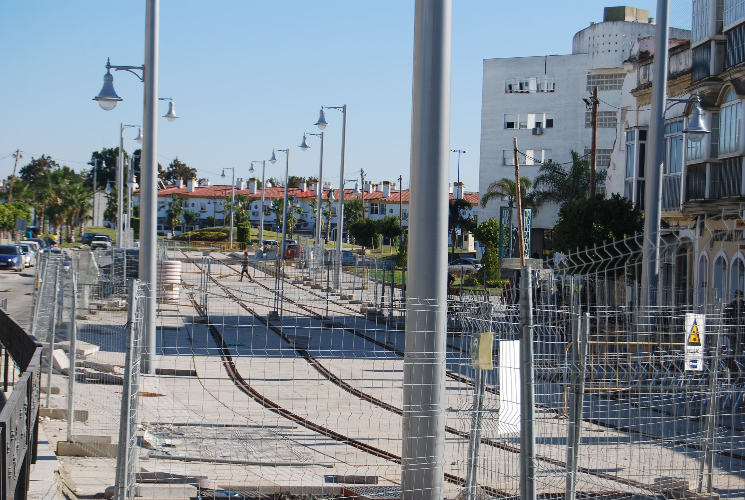 Imágenes históricas: Los años de obras del tranvía de la Bahía de Cádiz