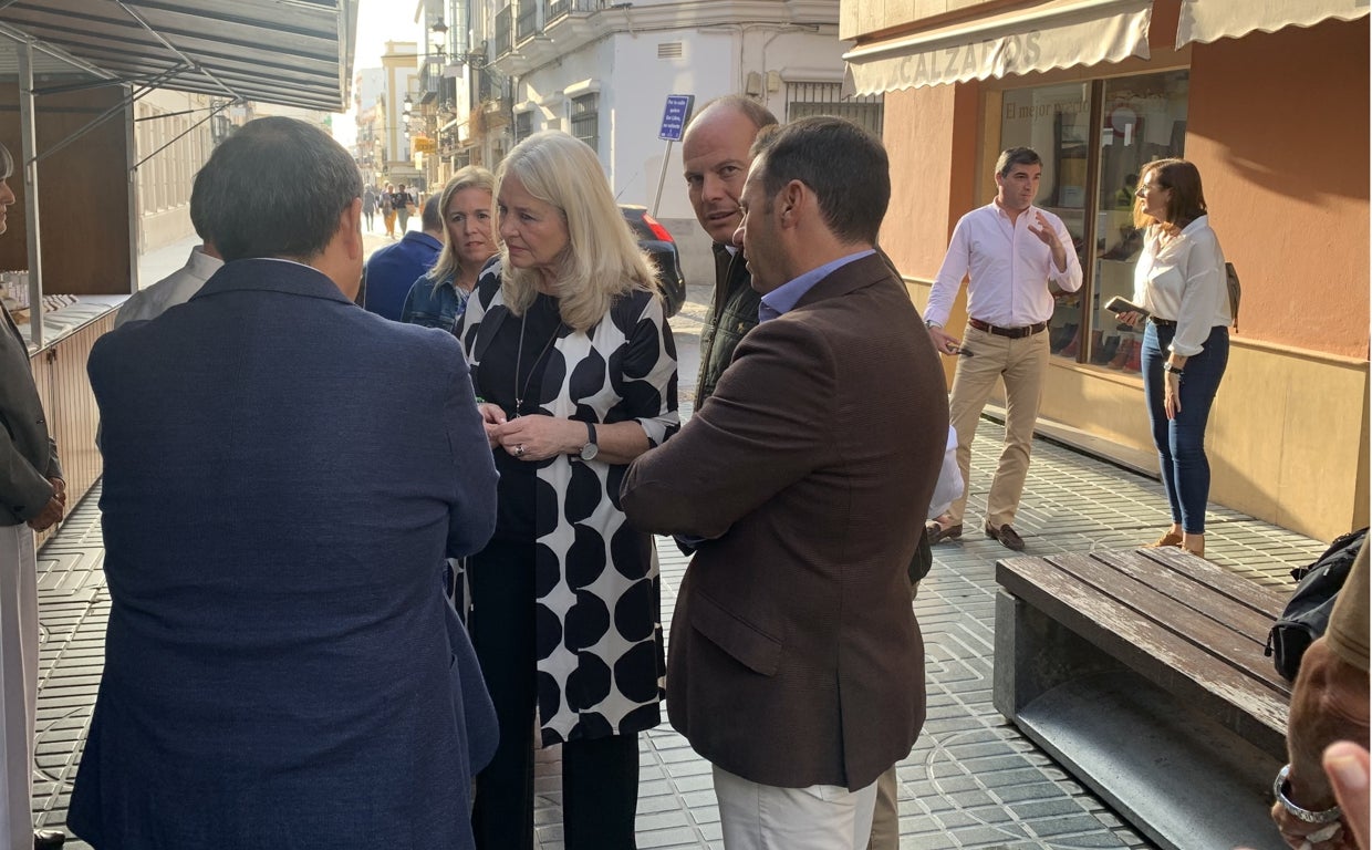 Mercedes Colombo en la inauguración de la feria