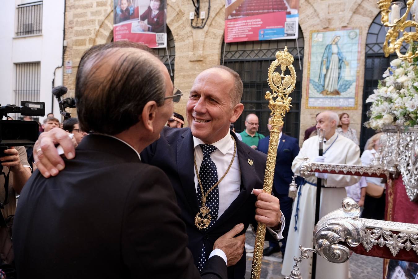 Así ha sido la procesión de la Virgen de la Palma en Cádiz