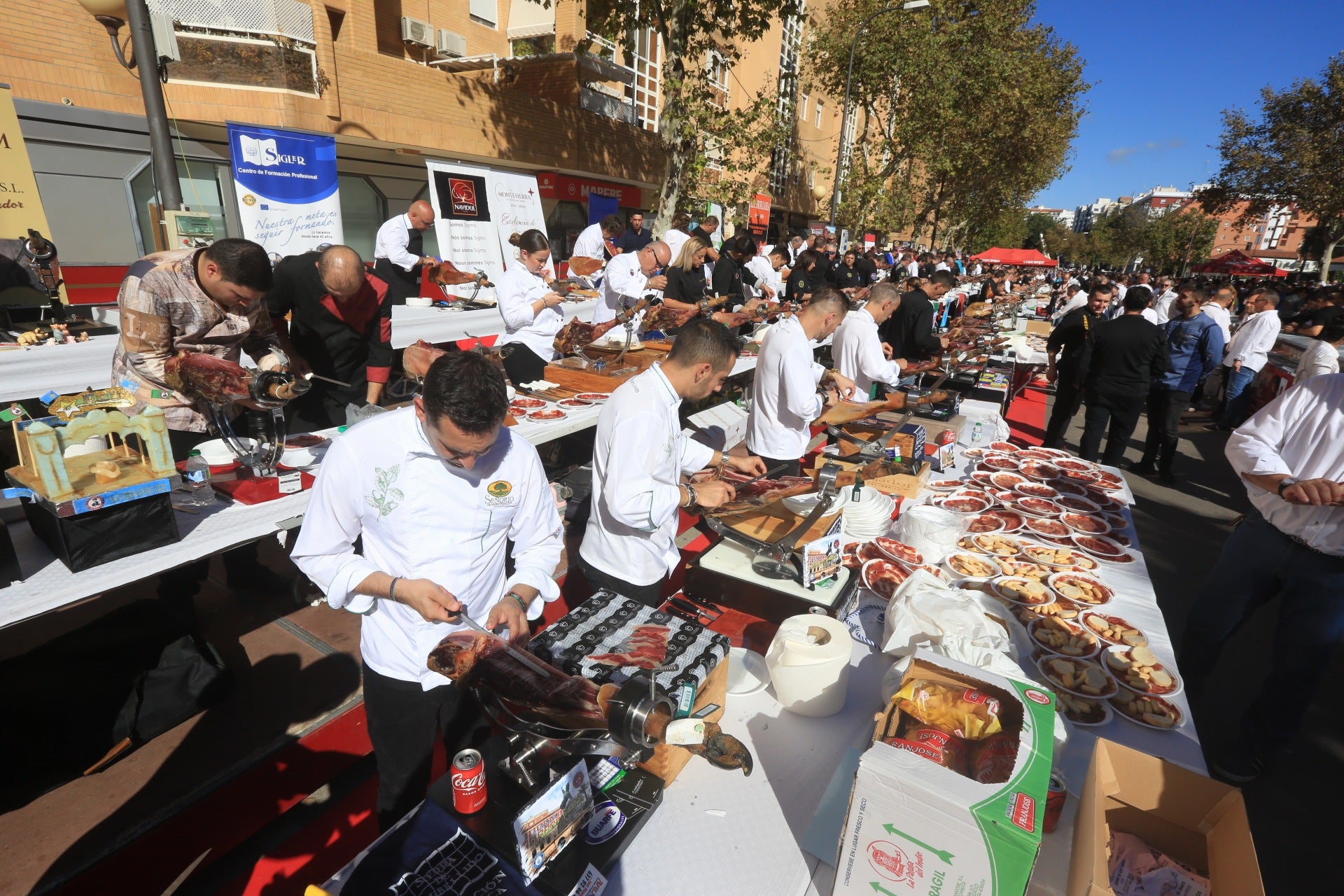 Fotos: Las espectaculares imágenes que dejan los cortadores de jamón en San Fernando