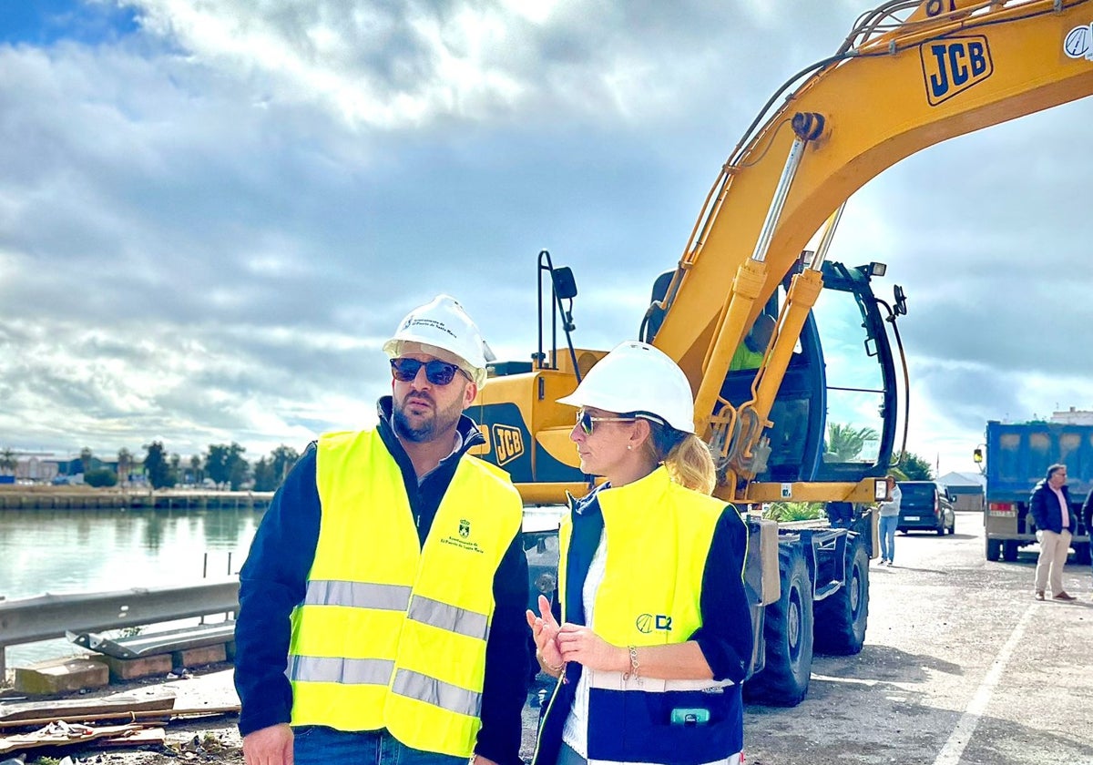 Arrancan las obras del Paseo Fluvial de El Puerto en la margen derecha del Guadalete