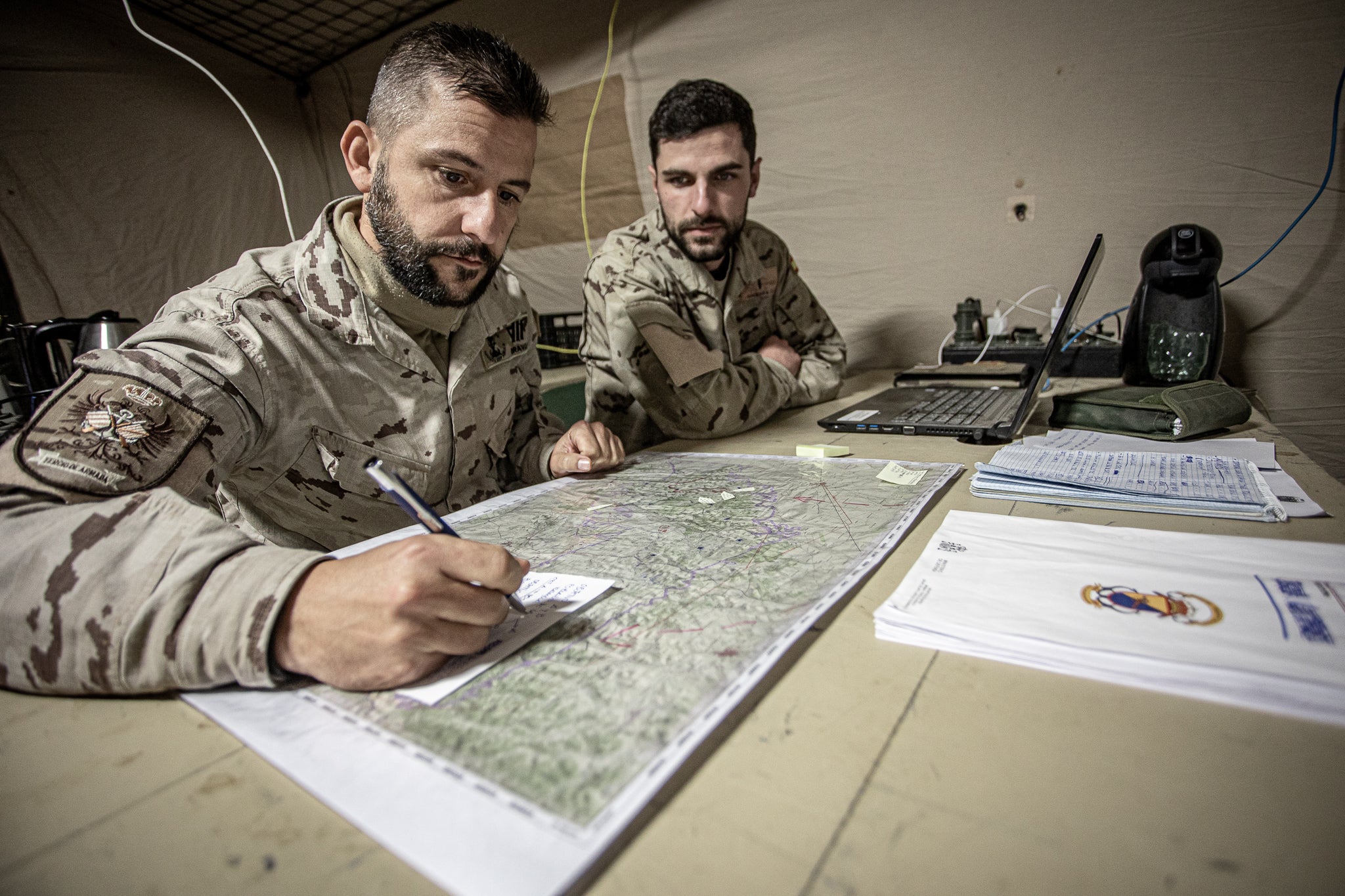 Maniobras del Tercio de Armada en Albacete: Temperaturas bajo cero y ejercicios de tiro real