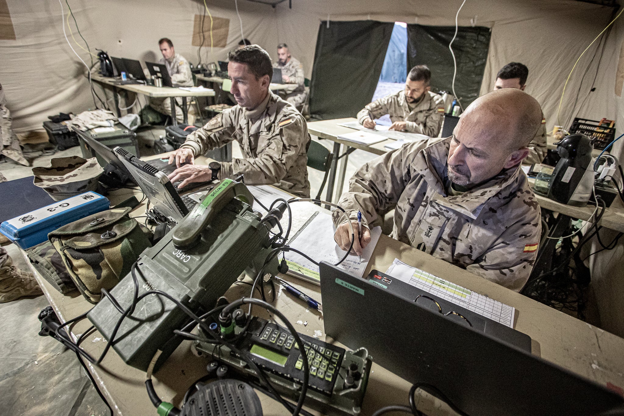 Maniobras del Tercio de Armada en Albacete: Temperaturas bajo cero y ejercicios de tiro real