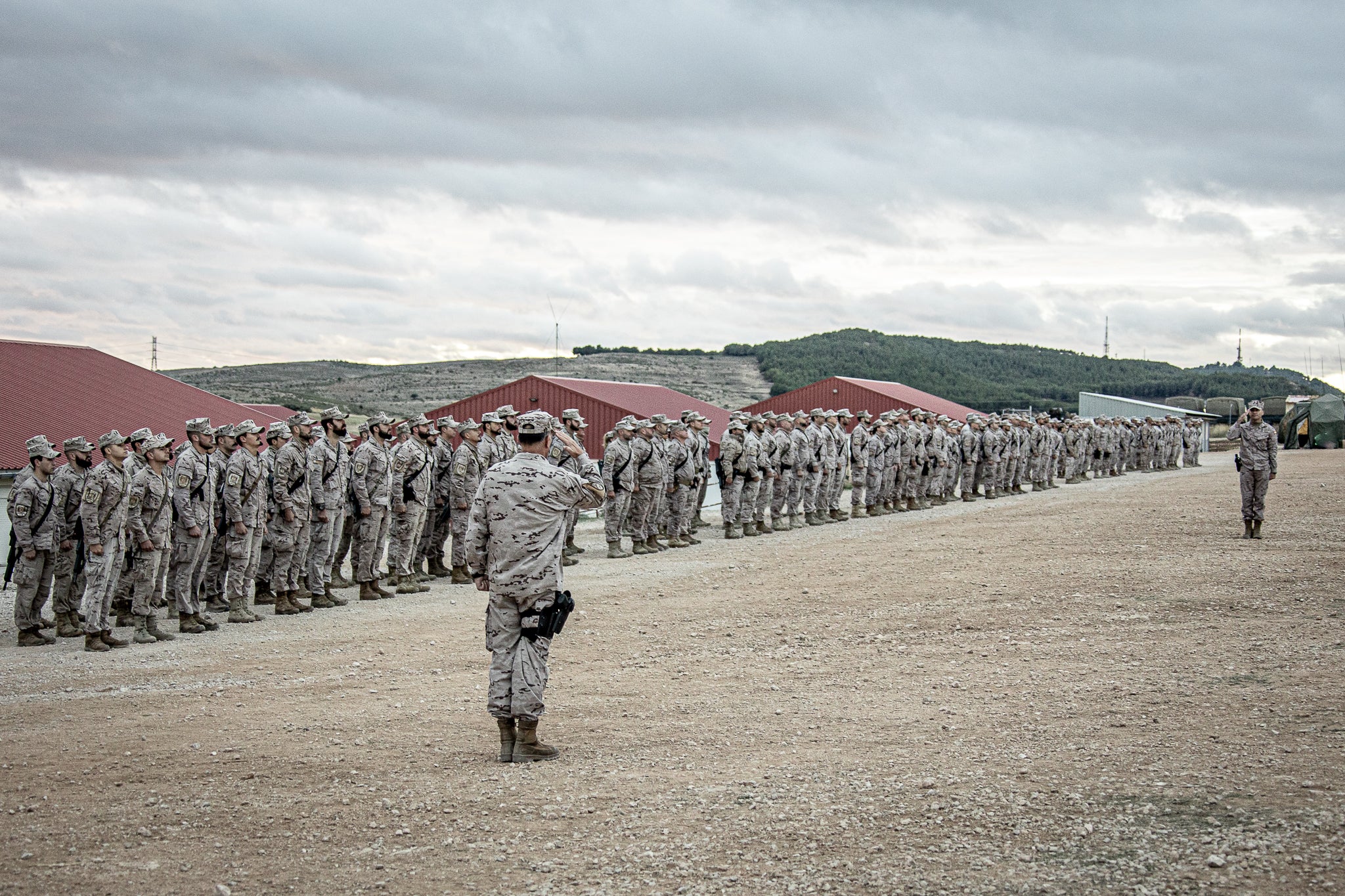 Maniobras del Tercio de Armada en Albacete: Temperaturas bajo cero y ejercicios de tiro real
