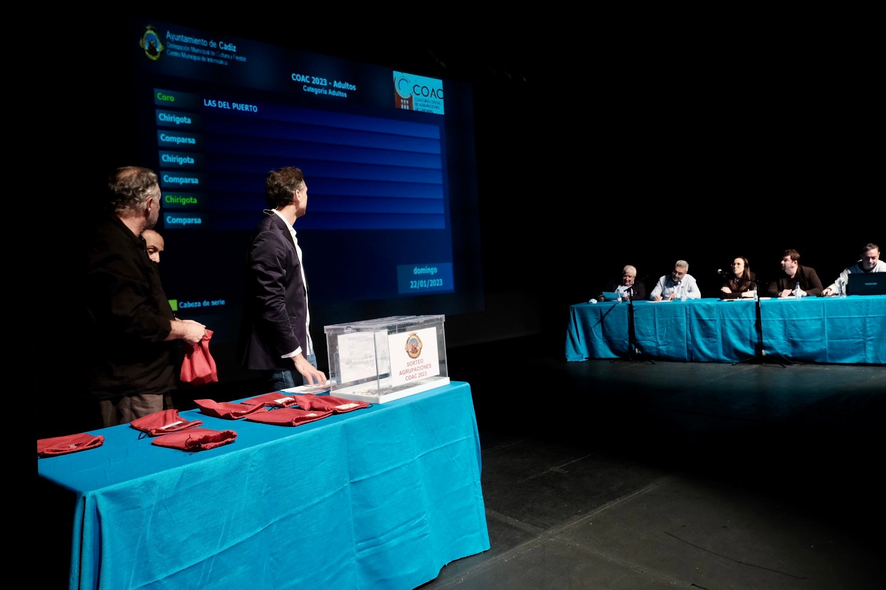 En imágenes: El sorteo del orden de actuación del COAC 2023