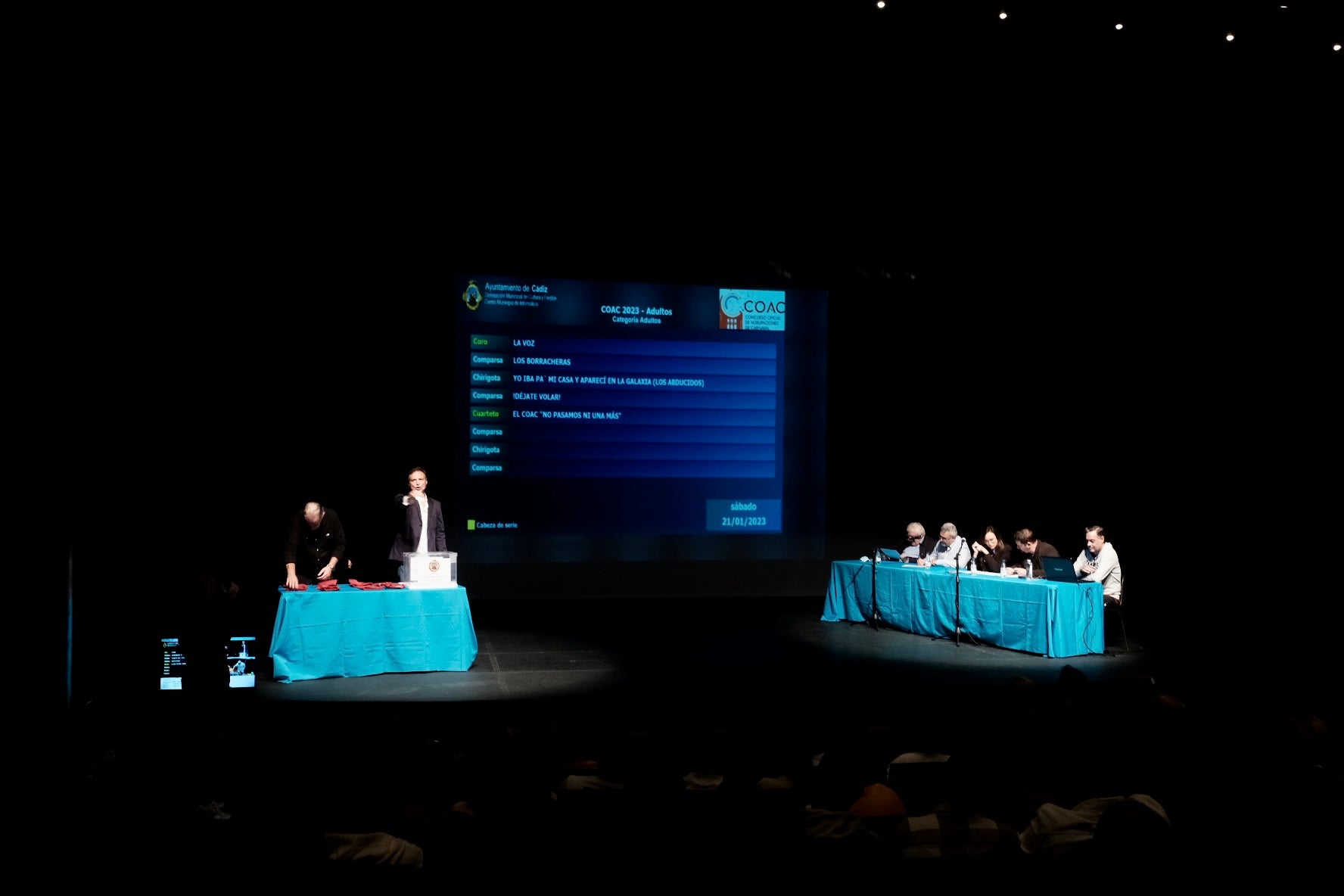 En imágenes: El sorteo del orden de actuación del COAC 2023