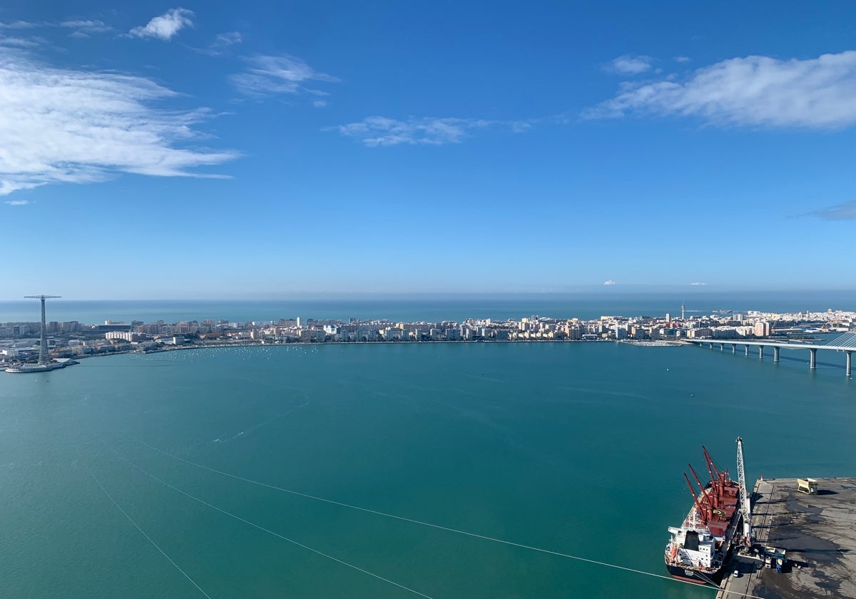 Imagen de Cádiz desde el punto más alto de una de las torres