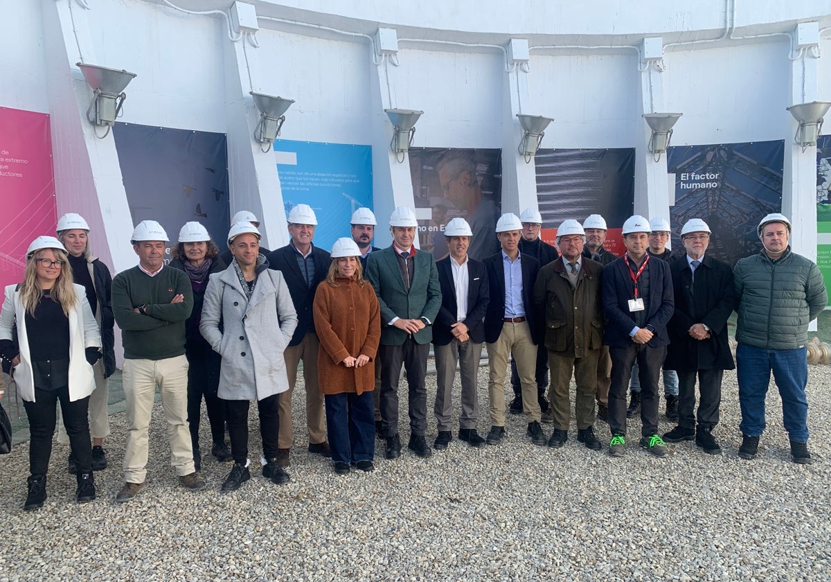 Visita de Rafael Sánchez a una de las torres de Endesa