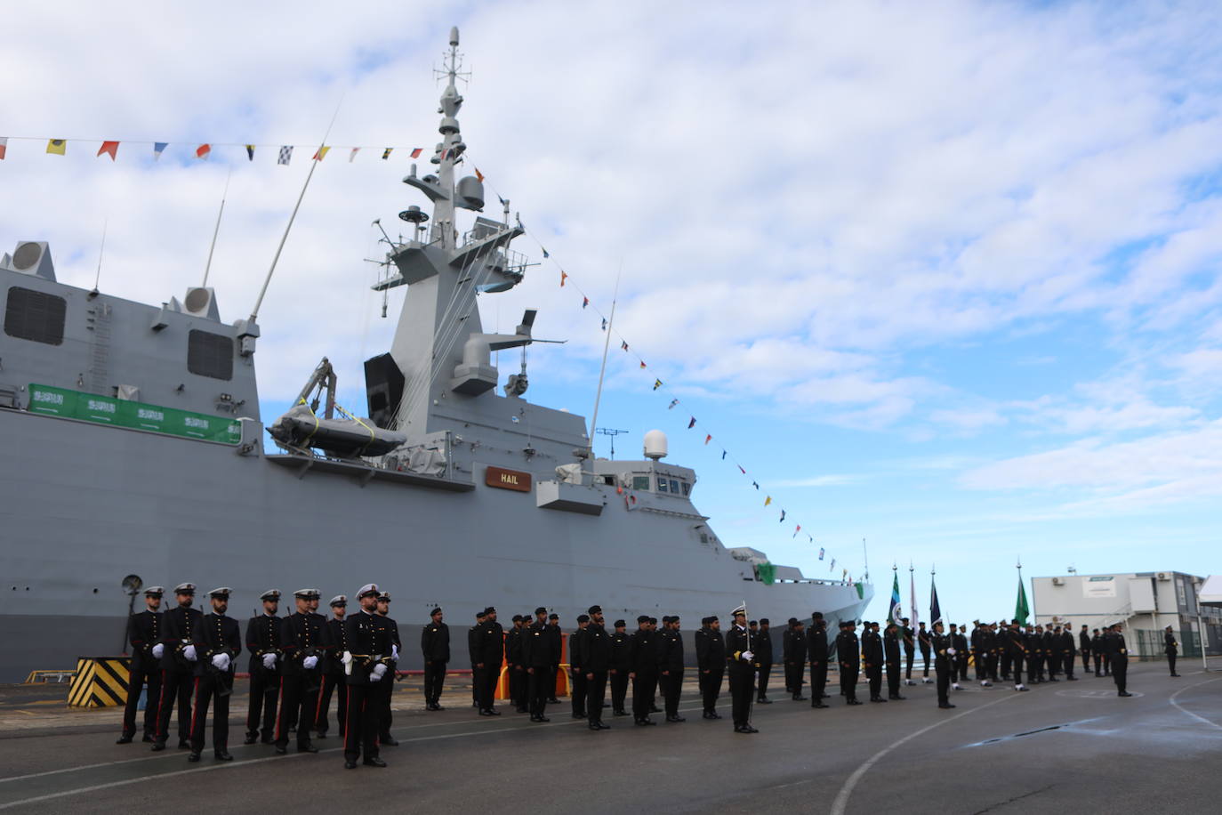 Ceremonia de entrega de la corbeta &#039;Hail&#039; en Navantia San Fernando