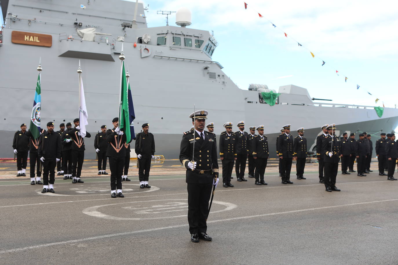 Ceremonia de entrega de la corbeta &#039;Hail&#039; en Navantia San Fernando