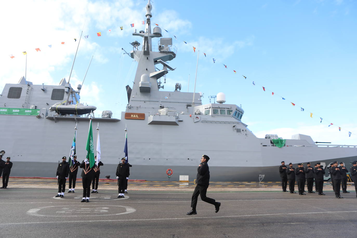 Ceremonia de entrega de la corbeta &#039;Hail&#039; en Navantia San Fernando
