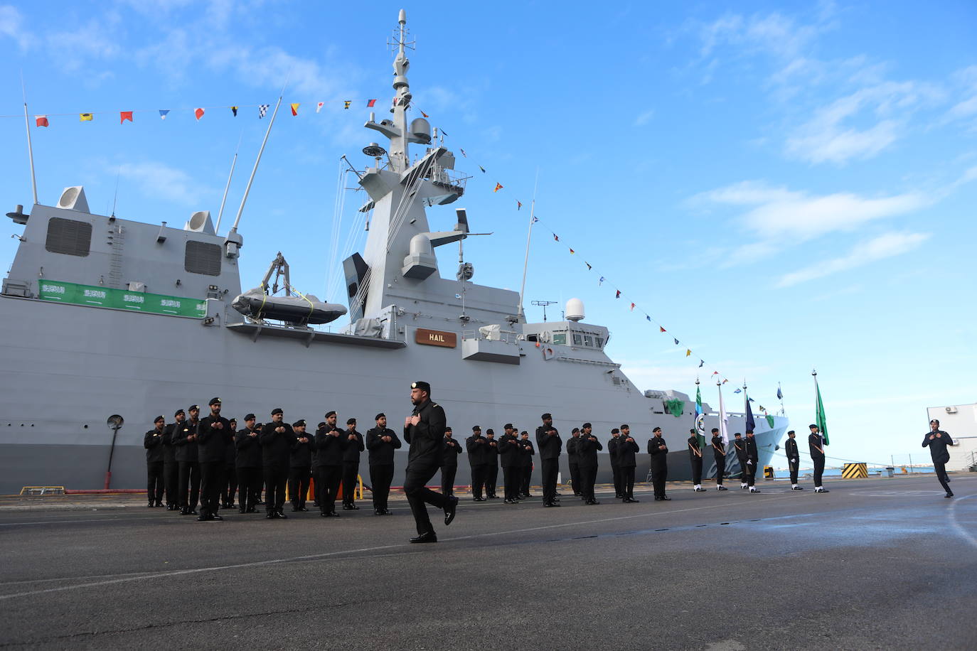 Ceremonia de entrega de la corbeta &#039;Hail&#039; en Navantia San Fernando