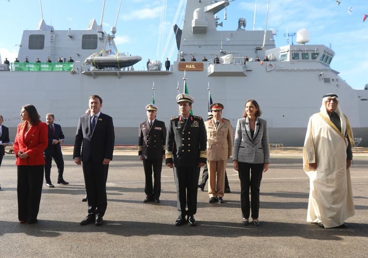 «Continuamos trabajando juntos», la tercera corbeta construida en San Fernando ya es de Arabia Saudí