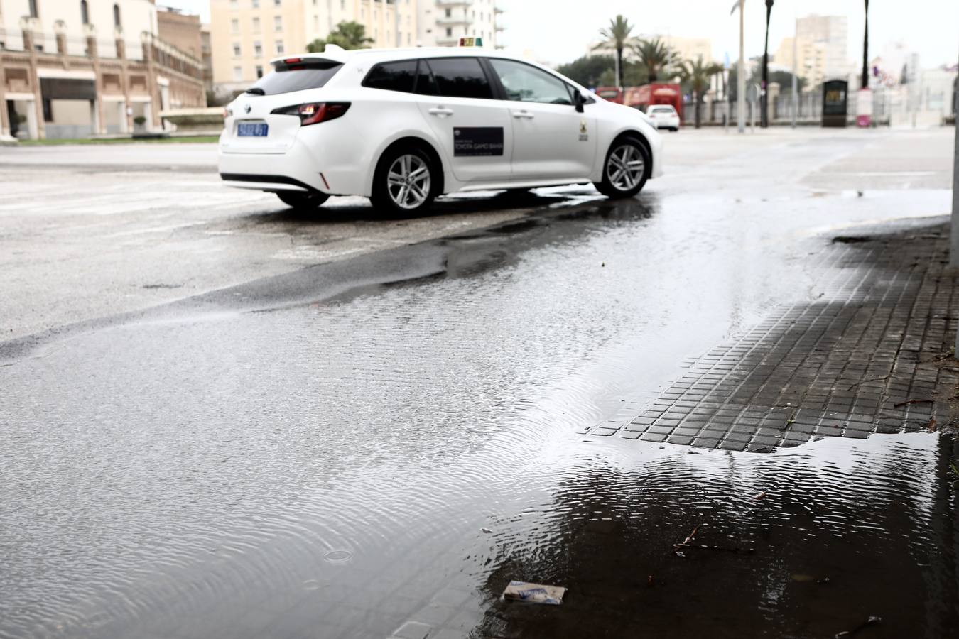 Fotos: El temporal de viento y lluvia en Cádiz, en imágenes