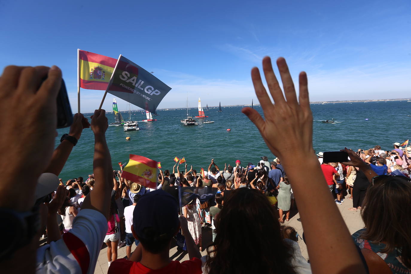 25 de septiembre. Los catamaranes de SailGP regresaron a la Bahía de Cádiz el pasado mes de septiembre para celebrar, por segunda vez, una prueba correspondiente al Mundial, tras el éxito obtenido en su estreno en 2021.