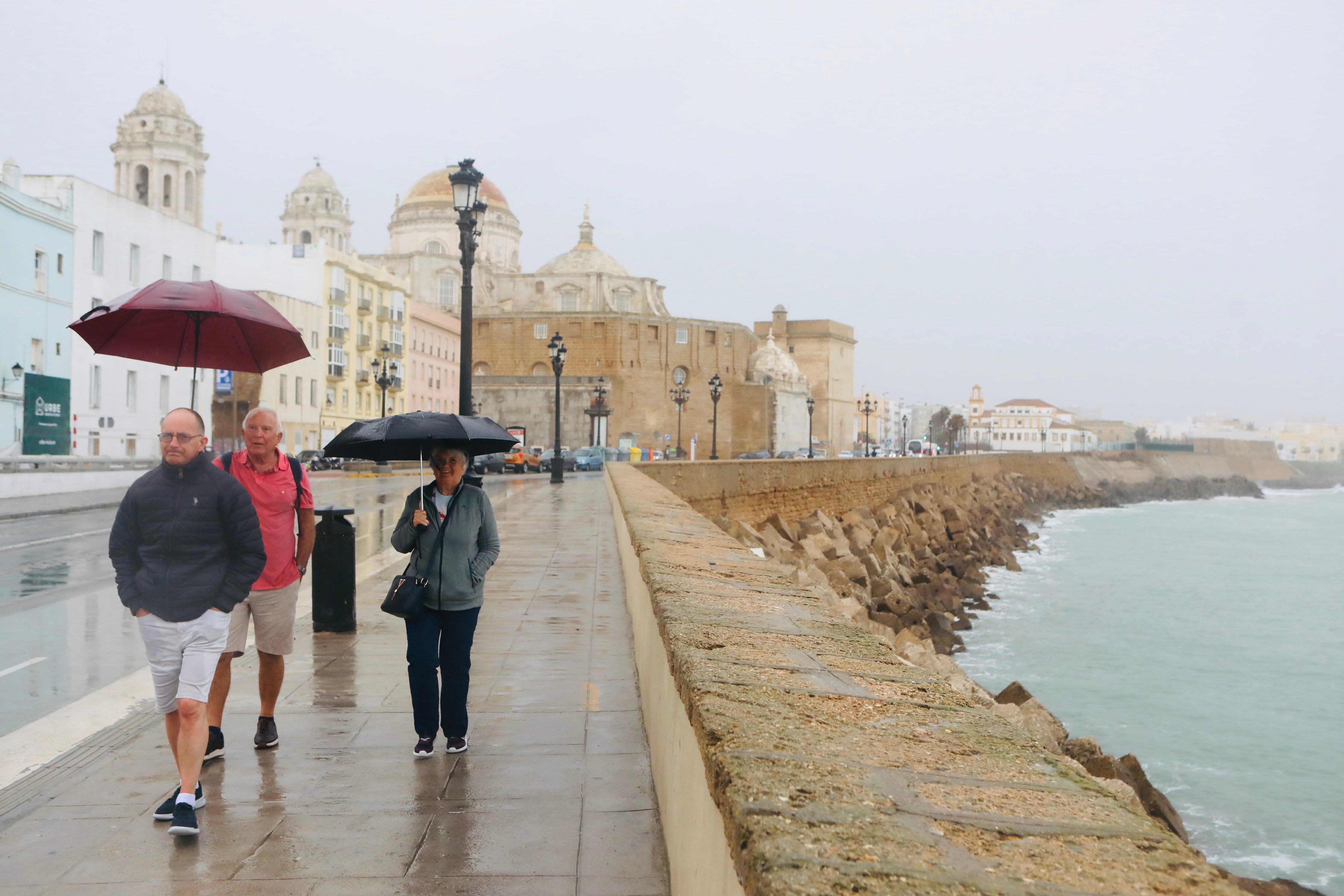 En imágenes: Aviso amarillo por fuertes lluvias en Cádiz