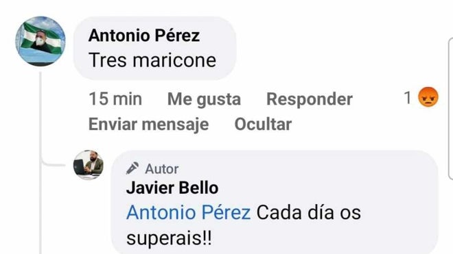 Insulto en redes sociales a los tres concejales de El Puerto