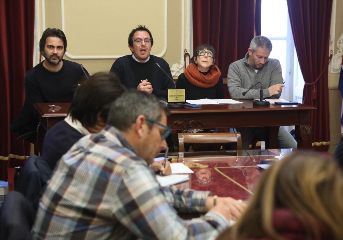 José María González Santos, en el Salón Isabelino del Ayuntamiento este lunes.