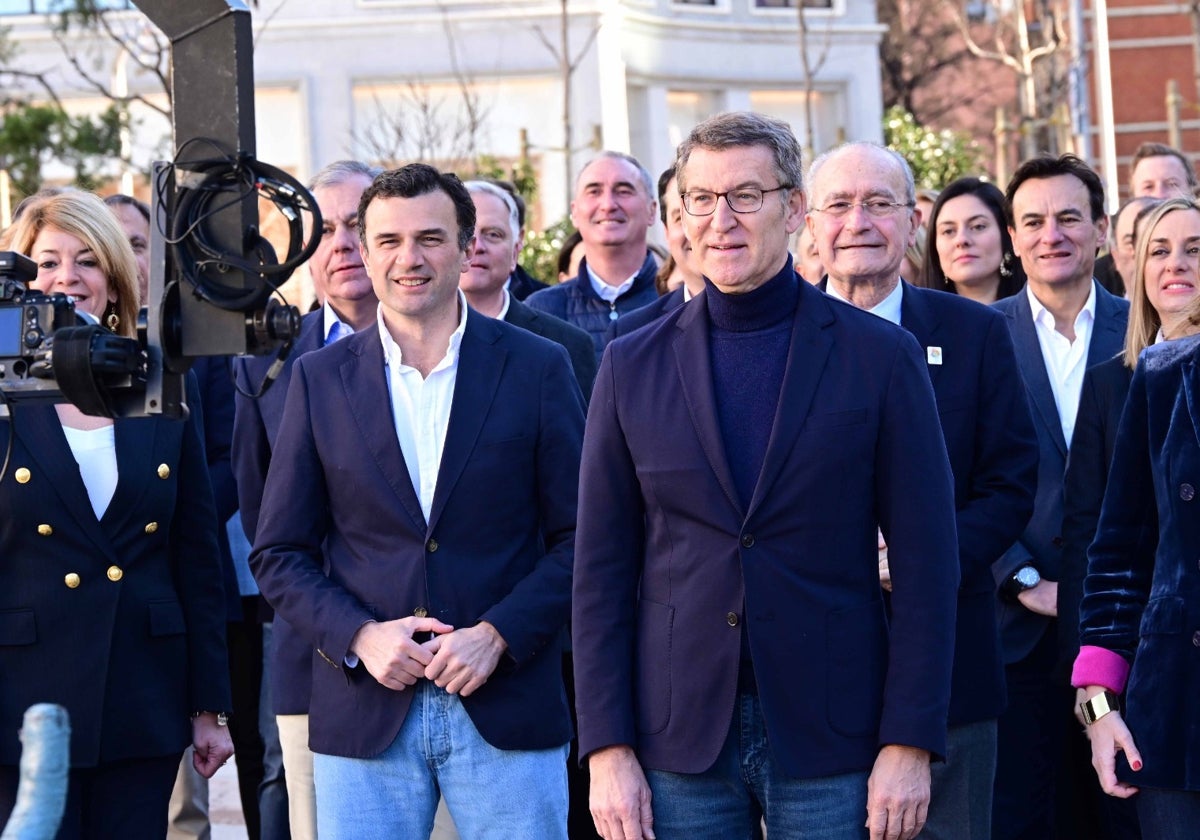 Bruno García, con Alberto Núñez-Feijoo.