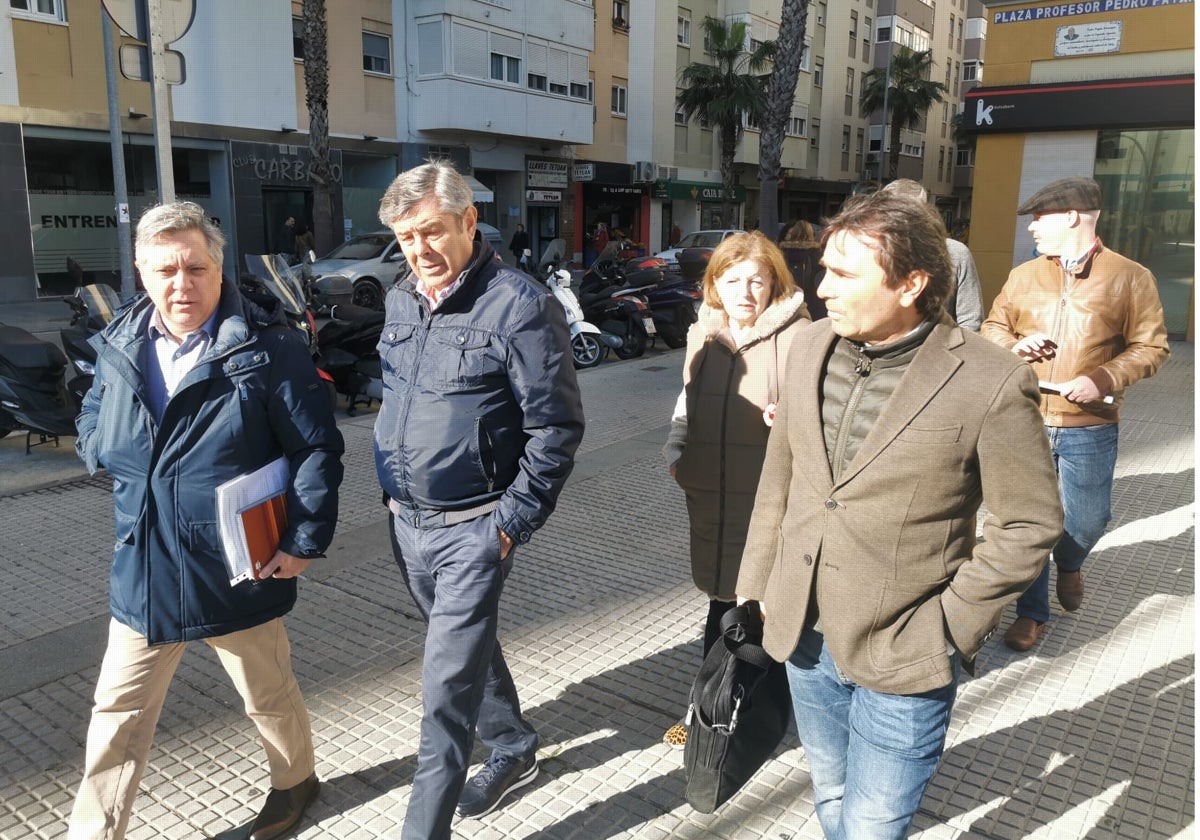 Reciente visita del candidato del PSOE a Segunda Aguada.