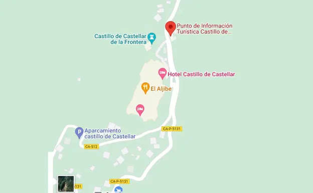 Localización del punto de Turismo en Castellar de la Frontera
