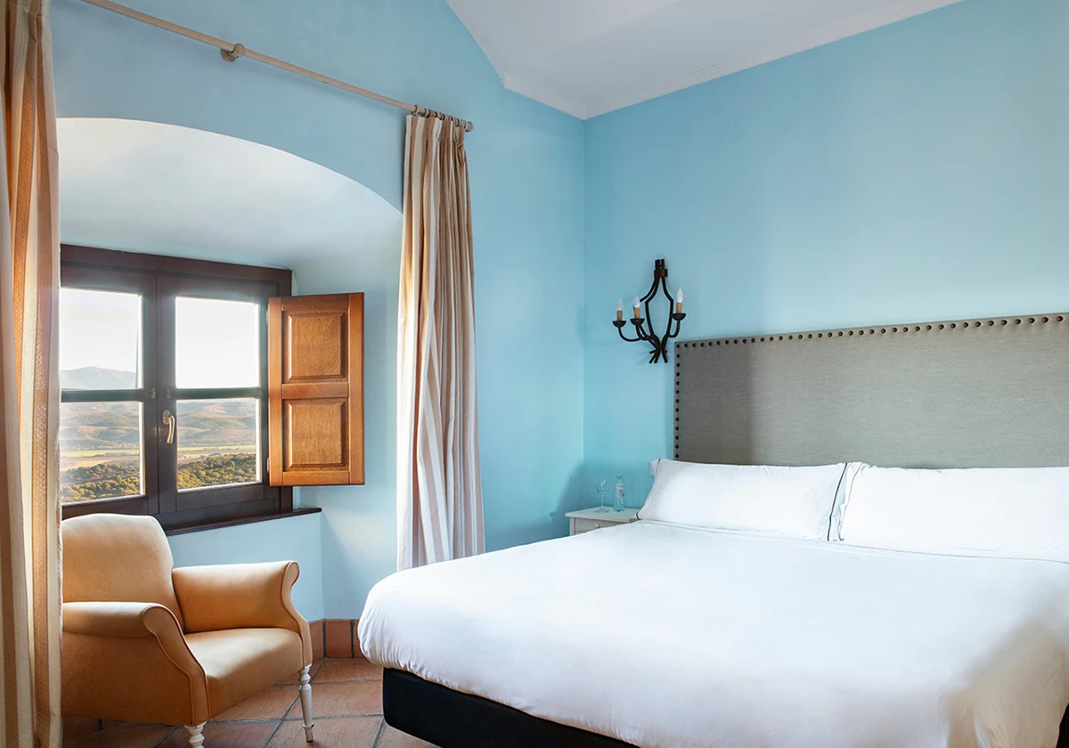 Imagen de una de las habitaciones del hotel de Castellar.